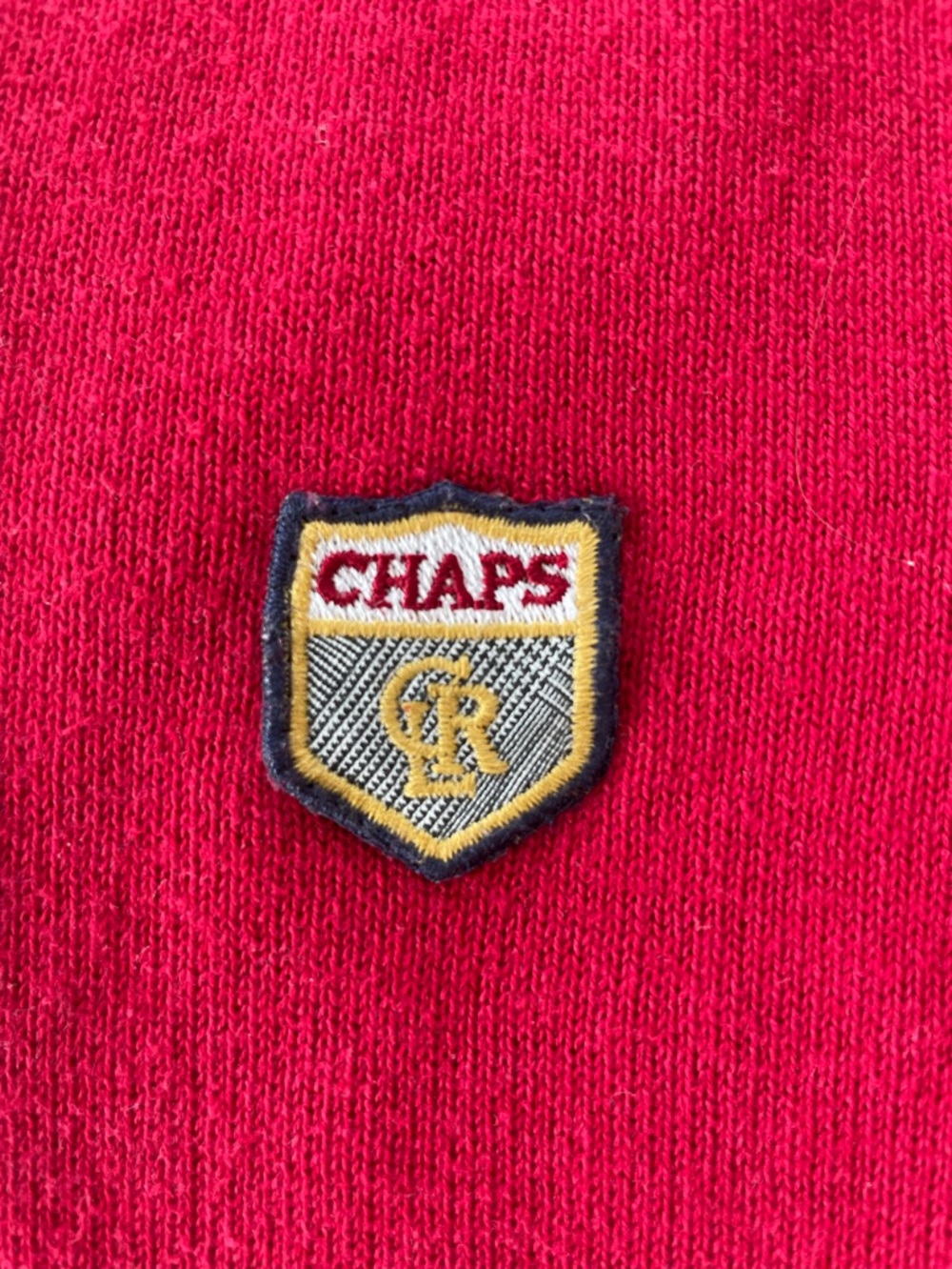 Ralph Lauren Chaps Deep Pink V-Neck Sweater